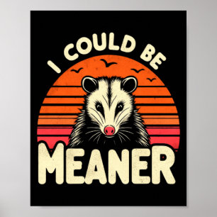 Funny Ossum I Could Be Meaner Retro Ssum Meme  Poster