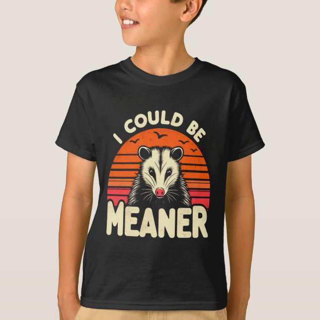 Funny Ossum I Could Be Meaner Retro Ssum Meme  T-Shirt (Front)