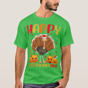 Funny Ostrich Bird Lover Happy Ostrich HelloThanks T-Shirt