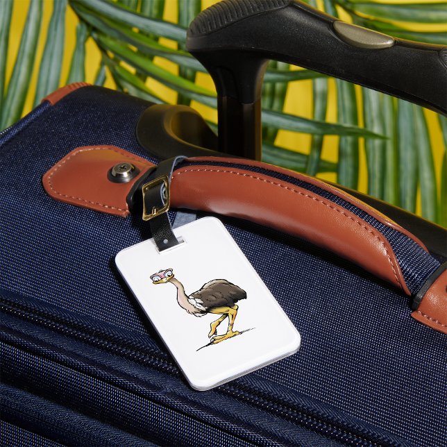 Funny Ostrich Luggage Tags (Creator Uploaded)