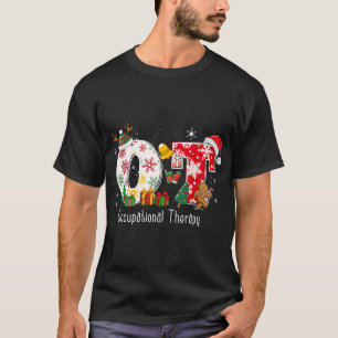 Funny OT Nurse Occupational Therapy Santa Christma T-Shirt
