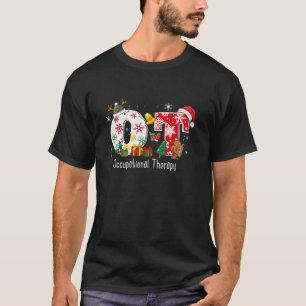 Funny OT Nurse Occupational Therapy Santa Christma T-Shirt