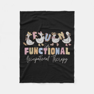 Funny OT Silly Goose Fun in Functional Fleece Blanket