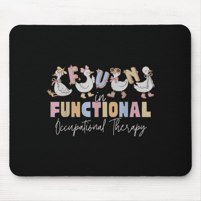 Funny OT Silly Goose Fun in Functional Mouse Pad (Front)