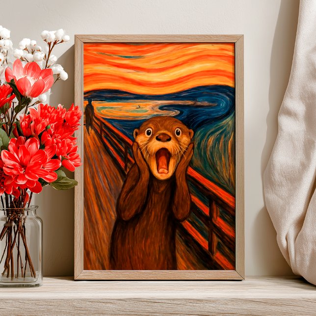 Funny Otter Scream Inspired Poster (Creator Uploaded)