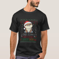 Funny Otter Ugly Xmas PJ Women This Is My Christma