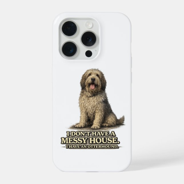 Funny Otterhound Dog Owner Gift iPhone Case (Back)