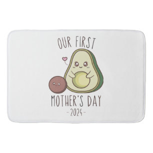 Funny Our First Mother's Day Bath Mat