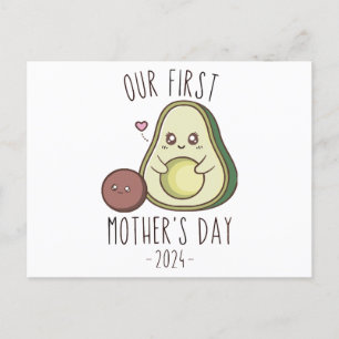 Funny Our First Mother's Day Holiday Postcard