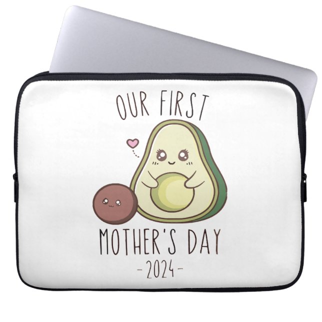 Funny Our First Mother's Day  Laptop Sleeve (Front)