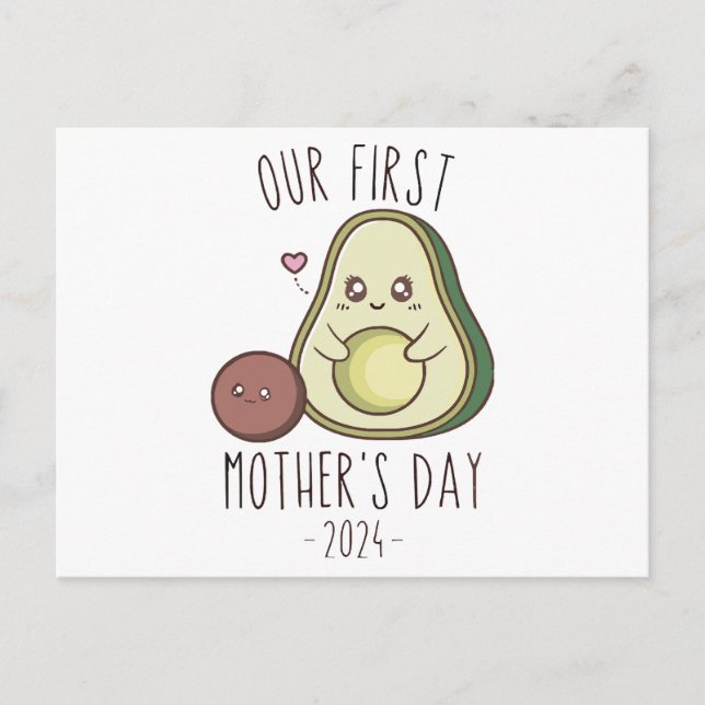 Funny Our First Mother's Day  Postcard (Front)