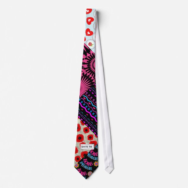 Funny Outrageous Novelty Shite Shirt Tie (Front)