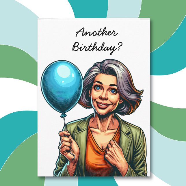 Funny Over the Hill Aging Humour Birthday for Her Card (Creator Uploaded)