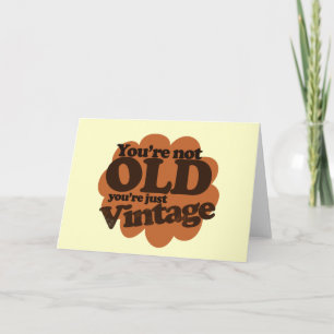 Funny over the hill birthday card