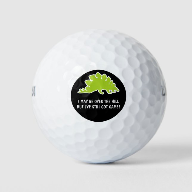 Funny Over The Hill Golf Balls (Front)
