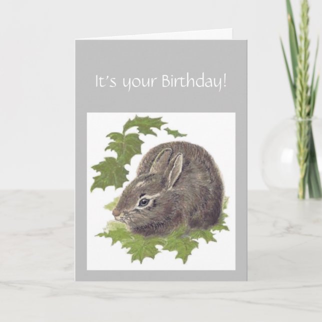 Funny Over the hill , Grey Hare Club,  Birthday! C Card (Front)