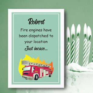 Funny Over the Hill Personalised Greeting Card