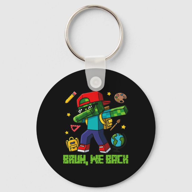 Funny Oversize Design Ck To School  Key Ring (Front)