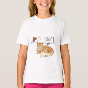 : Funny Overthinking Tiger T-Shirt Sarcastic Hum