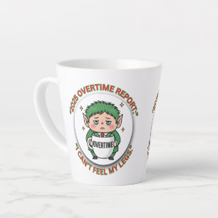 Funny Overtime Elf Christmas Coffee Mug – Office B
