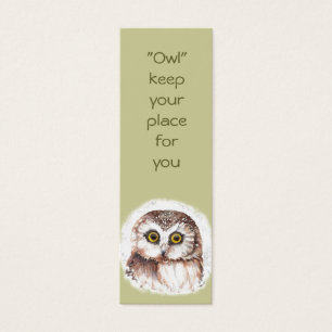 Funny Owl, Birds Custom, Animal  BookMark