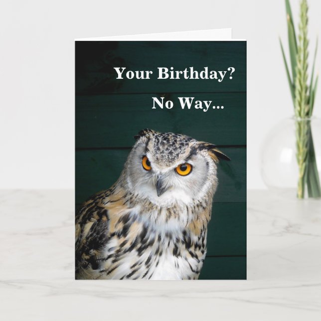 Funny Owl Card (Front)