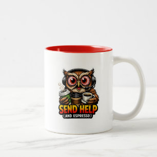 Funny Owl Coffee Espresso Office Mug