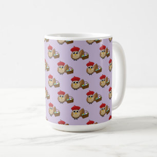 Funny Owl Easter Egg Hunt Pattern Coffee Mug