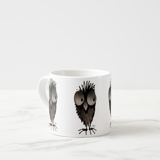 Funny Owl Espresso Cup (Front Left)