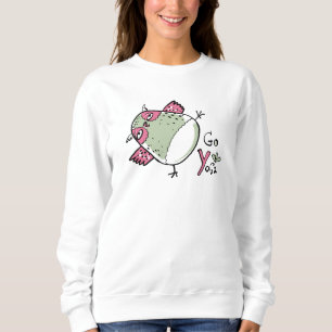 Funny Owl Go Yoga Quote Funny Quotes Sweatshirt