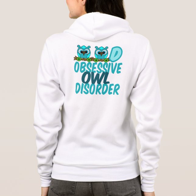 Funny Owl Hoodie (Back)