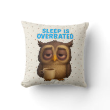 Funny Owl "Sleep Is Overrated" New Parents
