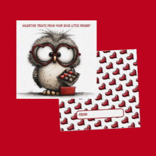 Funny Owl Valentine Card