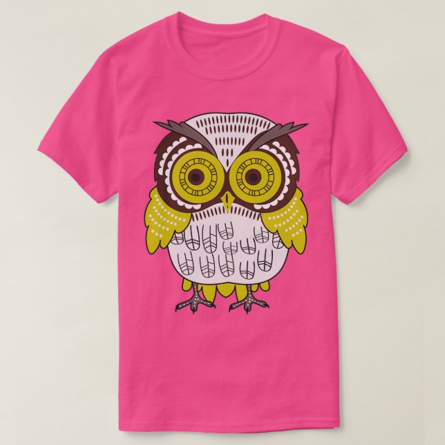 Funny Owl wolf T-Shirt (Design Front)