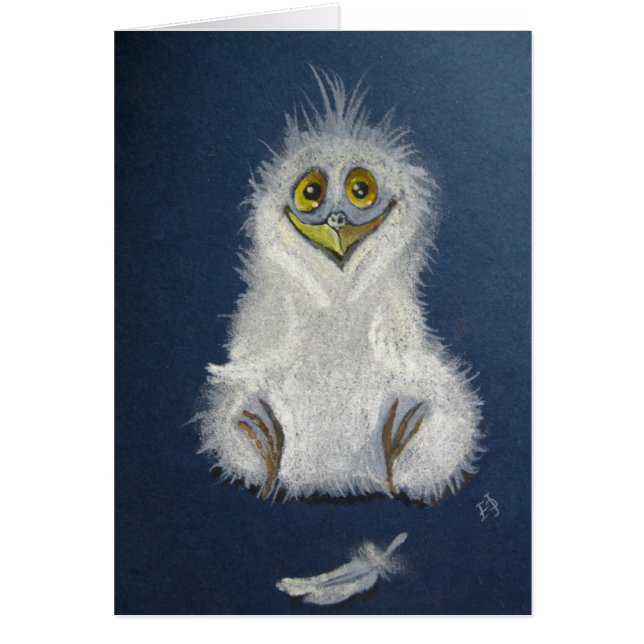 Funny owlet - baby bird (Front)