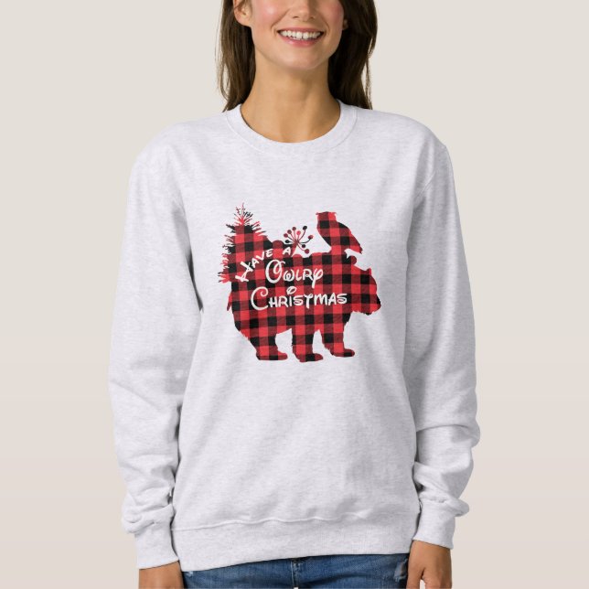 Funny Owlry Christmas Ugly Sweater, Celebrate Owl Sweatshirt (Front)
