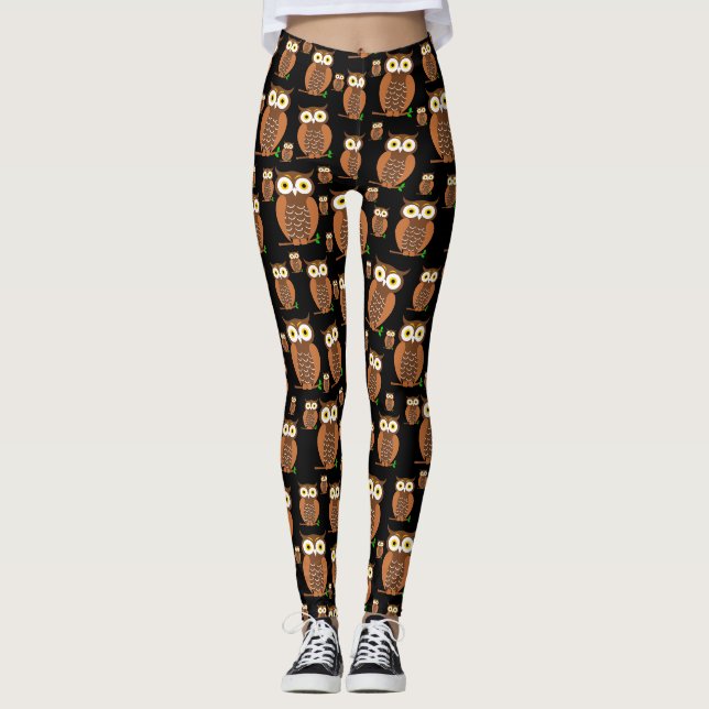 Funny owls  leggings (Front)