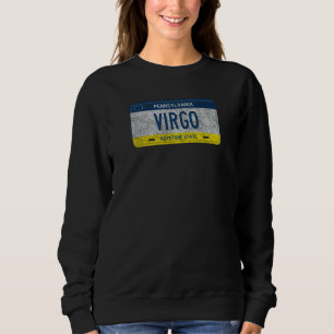 Funny Pa State Vanity License Plate Virgo Sweatshirt