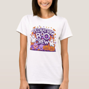 Funny Paediatrics Boo Crew Tee Spooky Nurse Ghosts