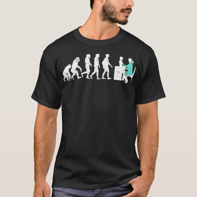 Funny Paediatrics Doctor Evolution -standard-scale T-Shirt (Front)