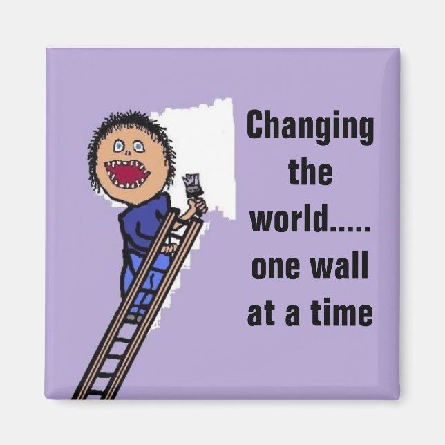 Funny Painter Gift Magnet (Front)