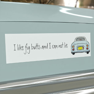 Funny Pale Aqua I Like Figaro Car Bumper Sticker