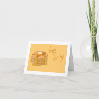 Funny Pancake birthday card