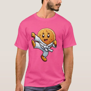 Funny Pancake Pan Karate Taekwondo Kick Boys Girl  T-Shirt