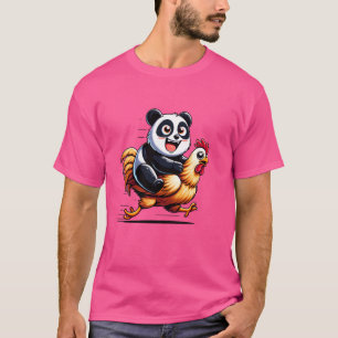 Funny Panda Chicken Rooster Animal Lovers Men Wome T-Shirt