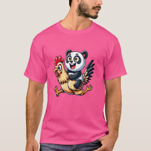 Funny Panda Chicken Rooster Animal Lovers Men Wome T-Shirt