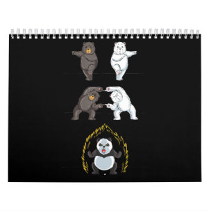 Funny Panda Cute Polar Bear Animal Lover Calendar