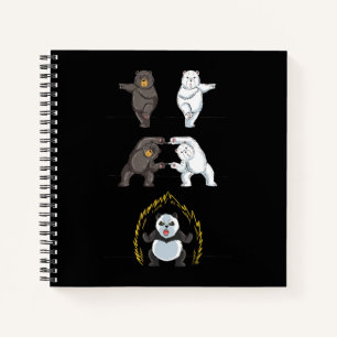 Funny Panda Cute Polar Bear Animal Lover Notebook