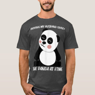Funny Panda Design For Women Mum Black White Bear T-Shirt