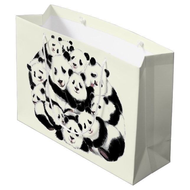Funny Panda Gift Bag (Back Angled)